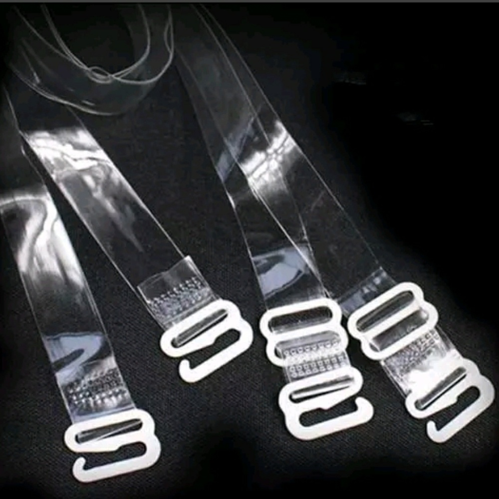 5/$25 New! Clear Transparent Adjustable Bra Straps -No brand